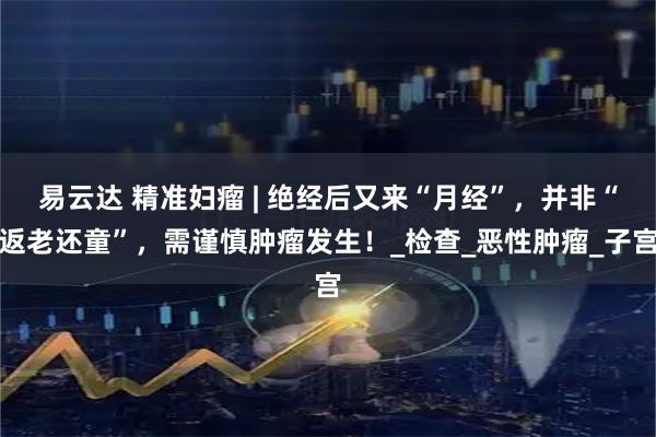 易云达 精准妇瘤 | 绝经后又来“月经”，并非“返老还童”，需谨慎肿瘤发生！_检查_恶性肿瘤_子宫